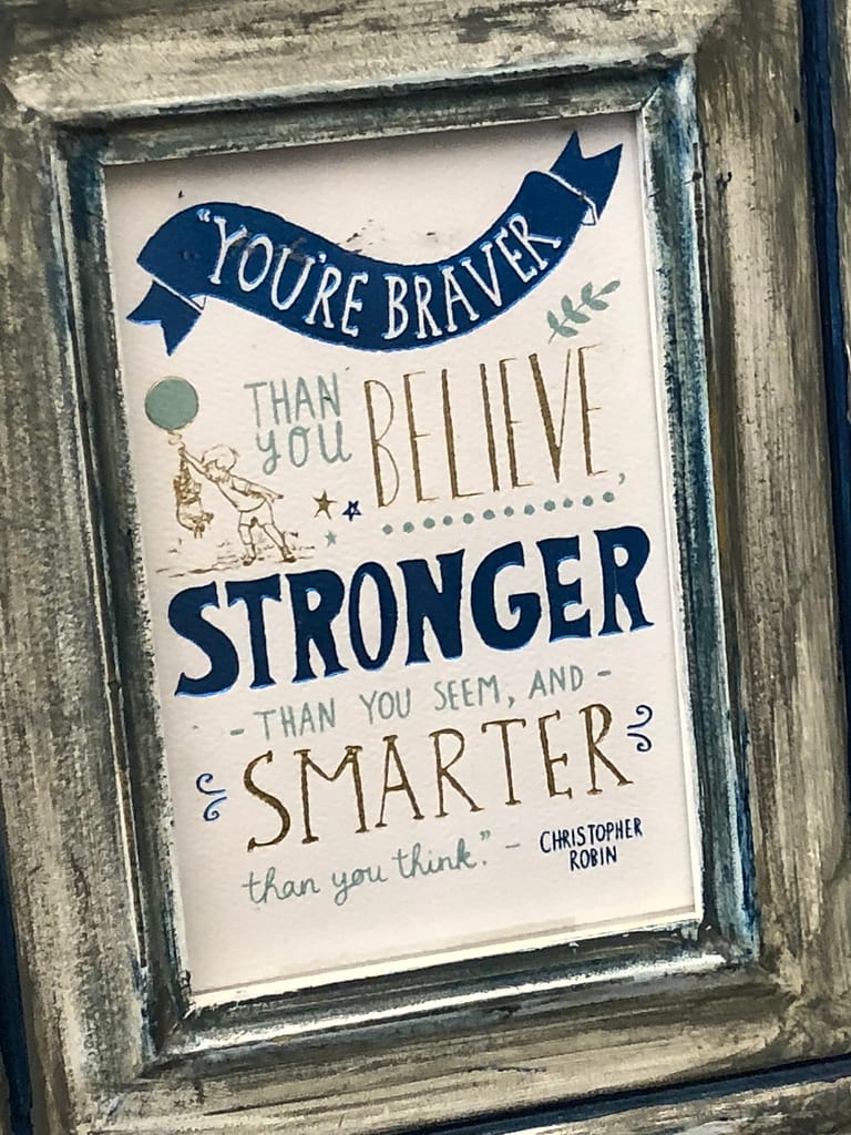 Christopher Robin quote on poster